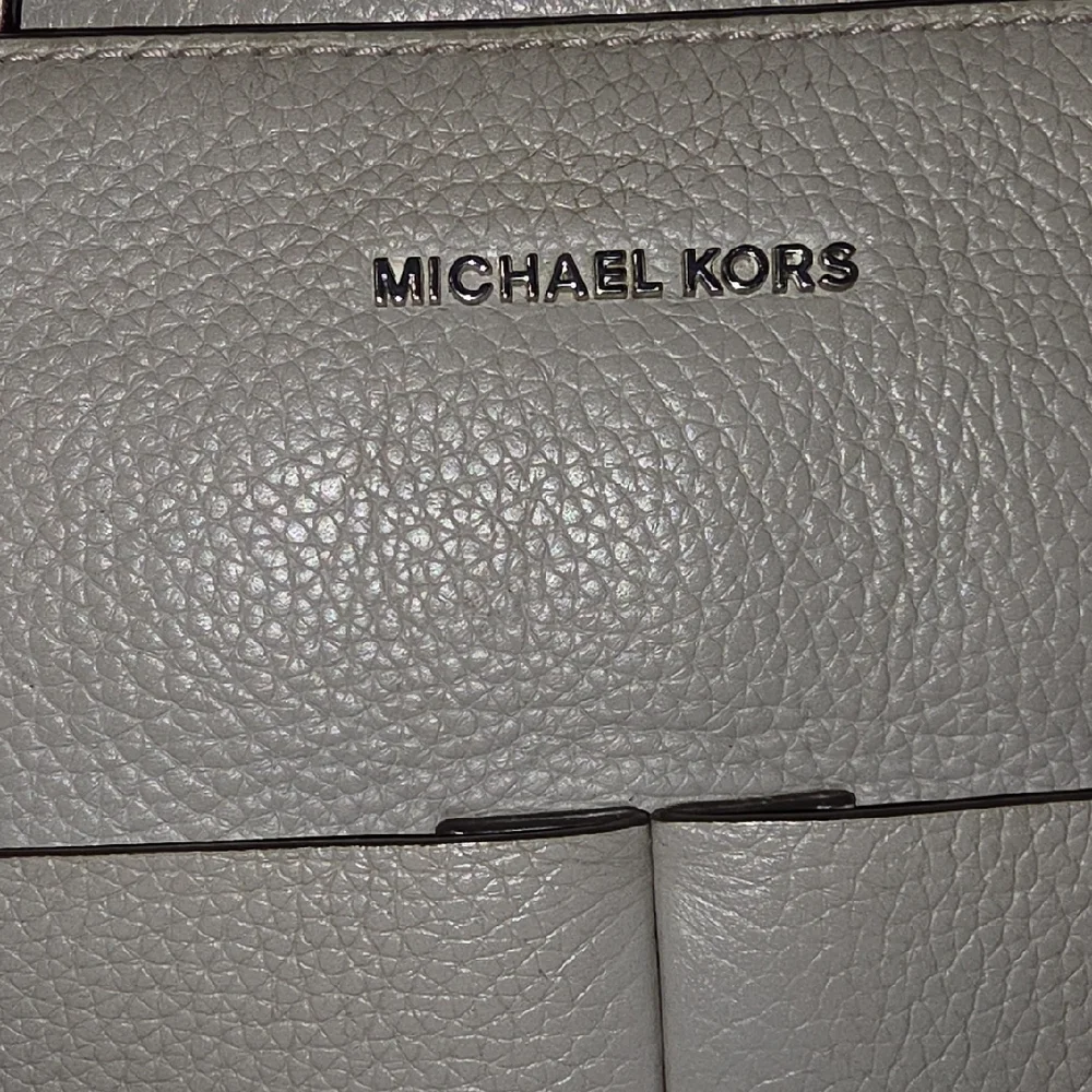 Michael Kors Gray Pebble Leather Tote Bag